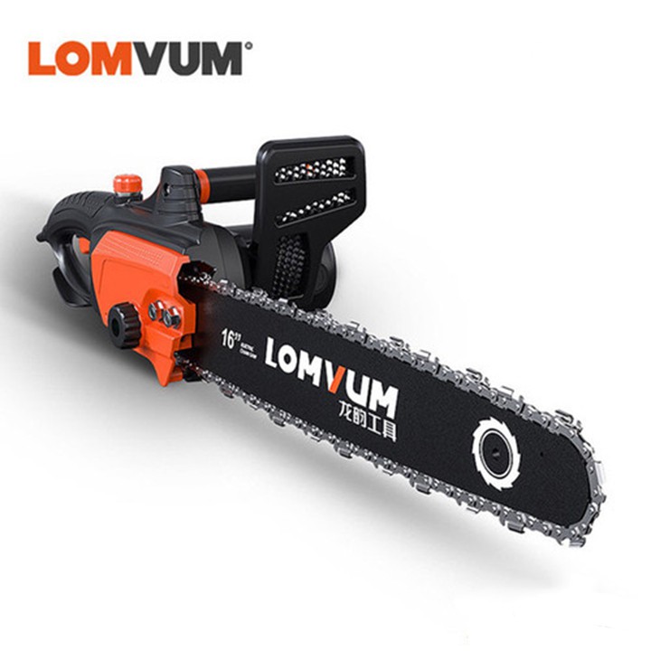 Máy cưa xích điện cầm tay lomvum tra dầu tự động lam 30cm