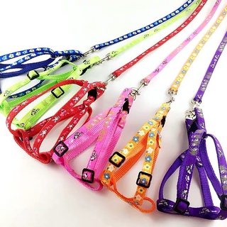Dây Dắt Yếm Dày Họa Tiết Cho Chó Mèo ( 2 lớp)