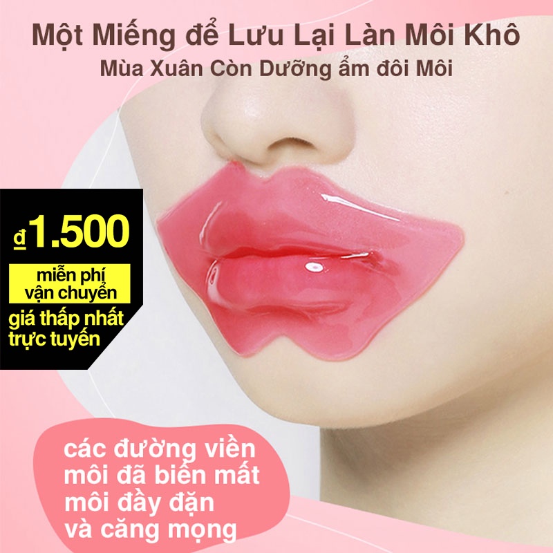 【GIÁ SỈ】Mặt Nạ Môi Collagen Dưỡng Trắng Dưỡng ẩm Cấp ẩm Mềm Môi Giảm Thâm Môi