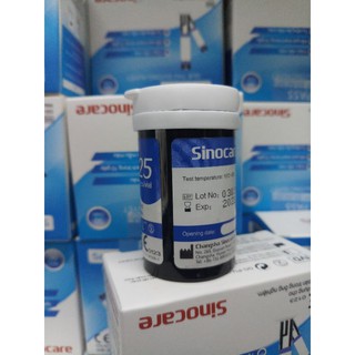 Que thử đường huyết Safe-Accu Sinocare lọ 25 que
