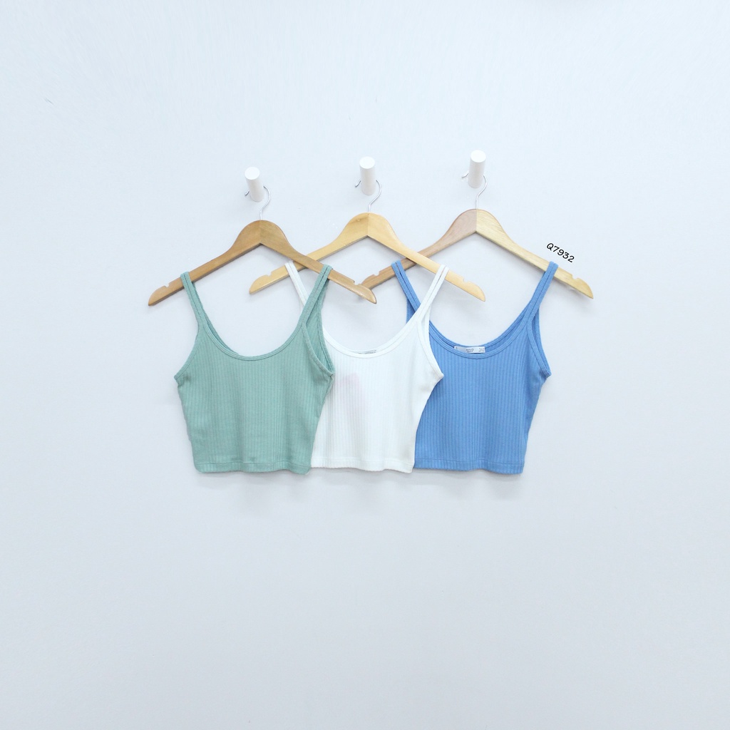 Áo Croptop Nữ Hai Dây [FREESHIP] Áo Dây Thun Gân Co Giãn Ôm Body Năng Động - Massec House - GG2203 | BigBuy360 - bigbuy360.vn