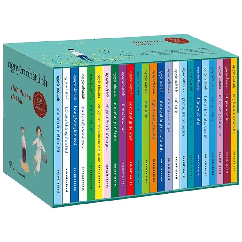 Sách - Thời Thơ Ấu Dài Lâu - Nguyễn Nhật Ánh - Boxset Xanh Ngọt Ngào (Bộ 24 Cuốn)