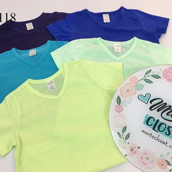 Áo Thun Cộc Tay Trơn Basic Cho Bé Trai Thun Cotton Size Từ 0 - 5 Tuổi MINTSCLOSET Mint's Closet - A118 - AR8406