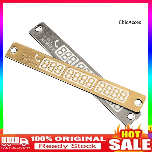 1 Bảng Số Điện Thoại Đỗ Xe Tạm Thời Phát Sáng
