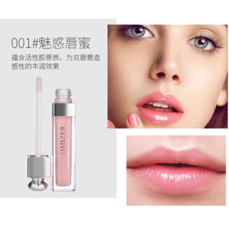 Son Dior Addict Lip Maximizer 001 Pink Màu Hồng Nhạt fullsize 6ml
