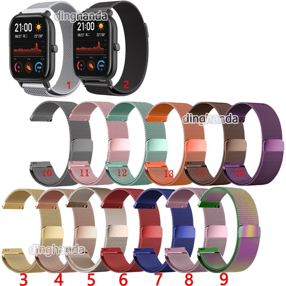 Milanese Stainless Steel Band Strap For Huami Amazfit GTS 2e GTS2 mini GTS3