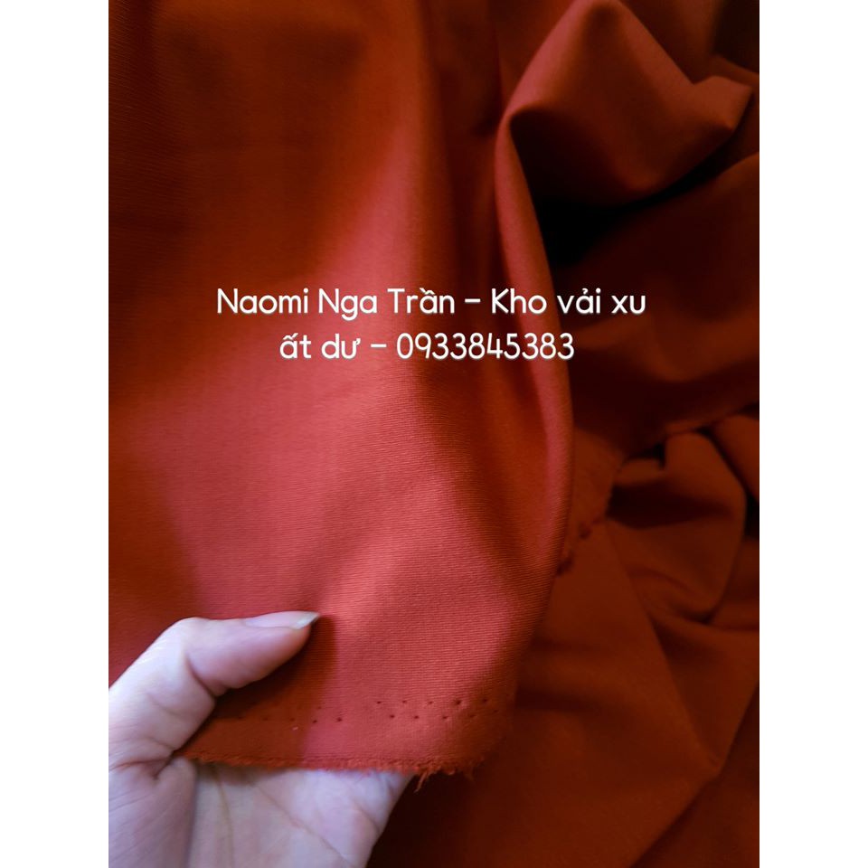 Xleo/kaki lụa thun 2 màu vàng bò và đỏ gạch tôm, chuẩn blazer, quần tây, set bộ