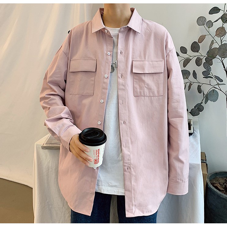 Áo Sơ Mi Dài Tay Unisex Form Rộng Nhiều Màu Siêu Hot (SP4) | BigBuy360 - bigbuy360.vn