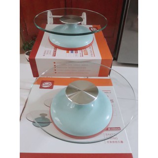 Bàn Xoay Bánh Kem mặt Kính