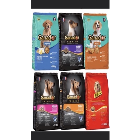 Thức ăn hạt cho chó Gói 400gr Thức ăn cho chó Ganador - FIB's - adult - puppy