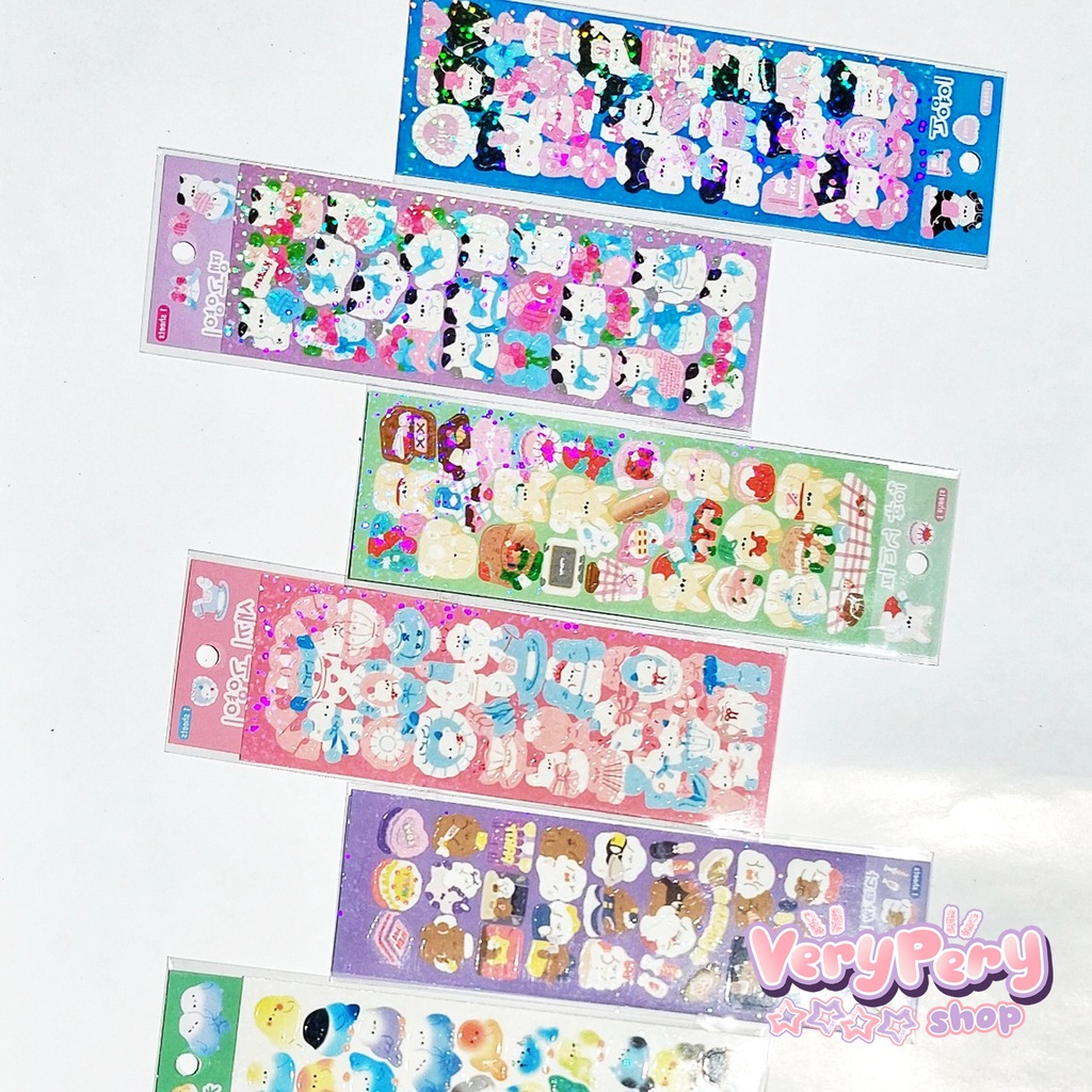 1 Tấm Sticker Nhãn Dán Hình Vật Nuôi Đáng Yêu