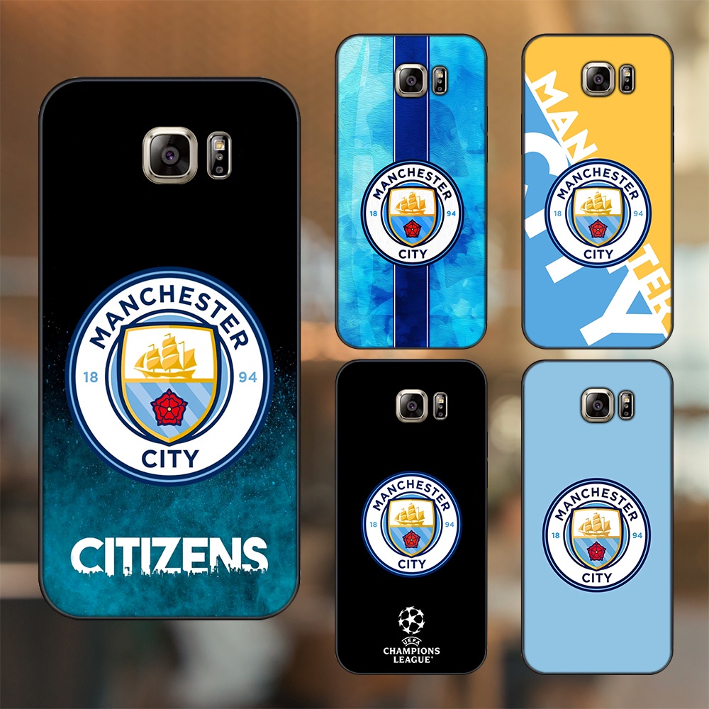 Ốp lưng Samsung Note 5 viền đen in hình Manchester City MC