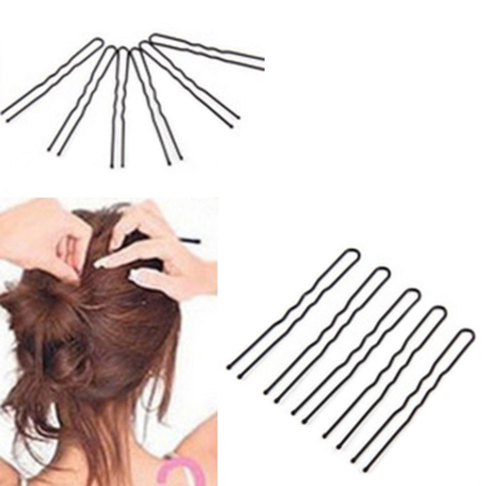 Set 50 kẹp tóc hình chữ kiểu gợn sóng tạo kiểu tóc thời trang