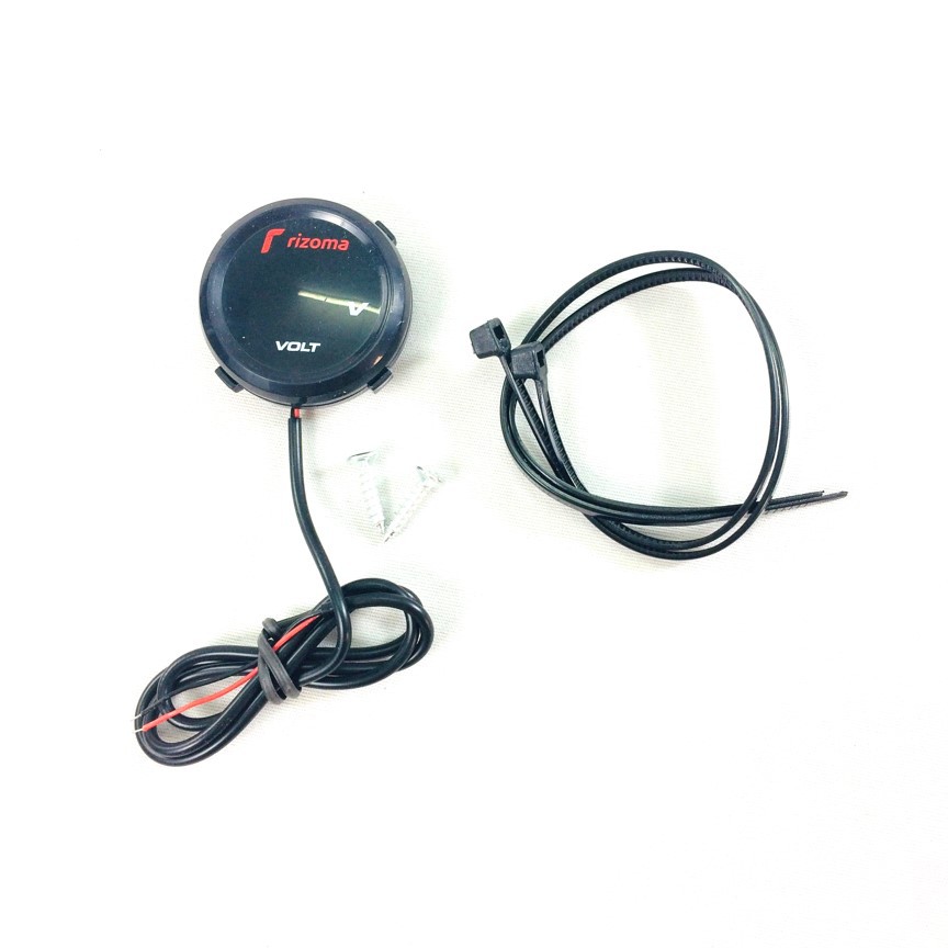 Đồng hồ Volt Rizoma kiểu tròn (đồng hồ chuyên đo điện bình dành cho mô tô, xe máy…) Greennetworks
