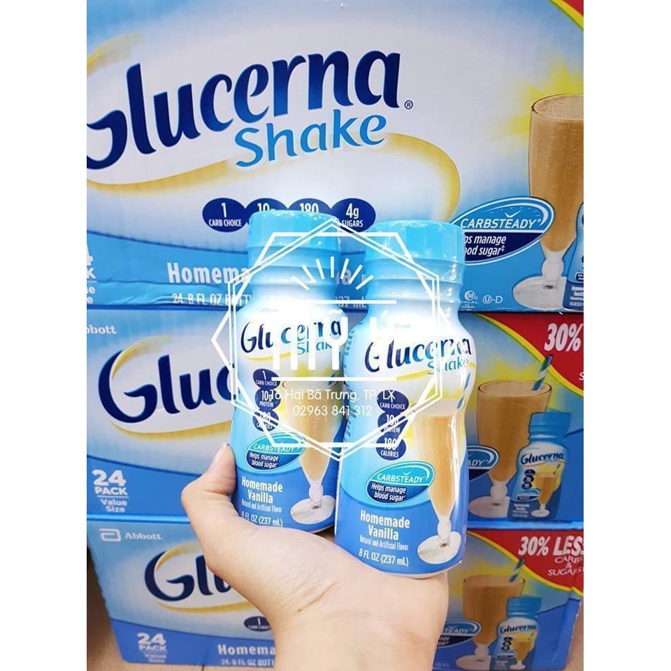 SỮA NƯỚC GLUCERNA DÀNH CHO NGƯỜI TIỂU ĐƯỜNG 237ML