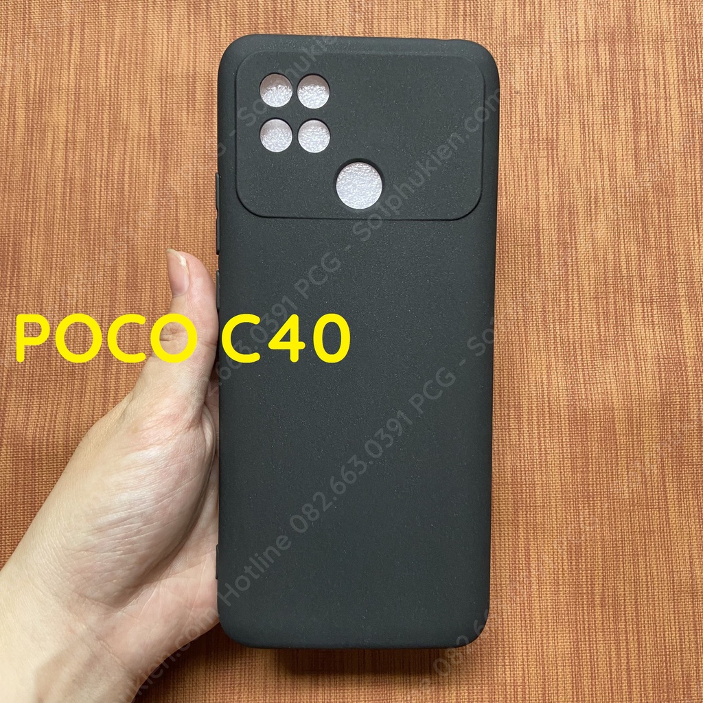 Ốp lưng xiaomi Poco c40 dẻo đen bảo vệ cam bền đẹp