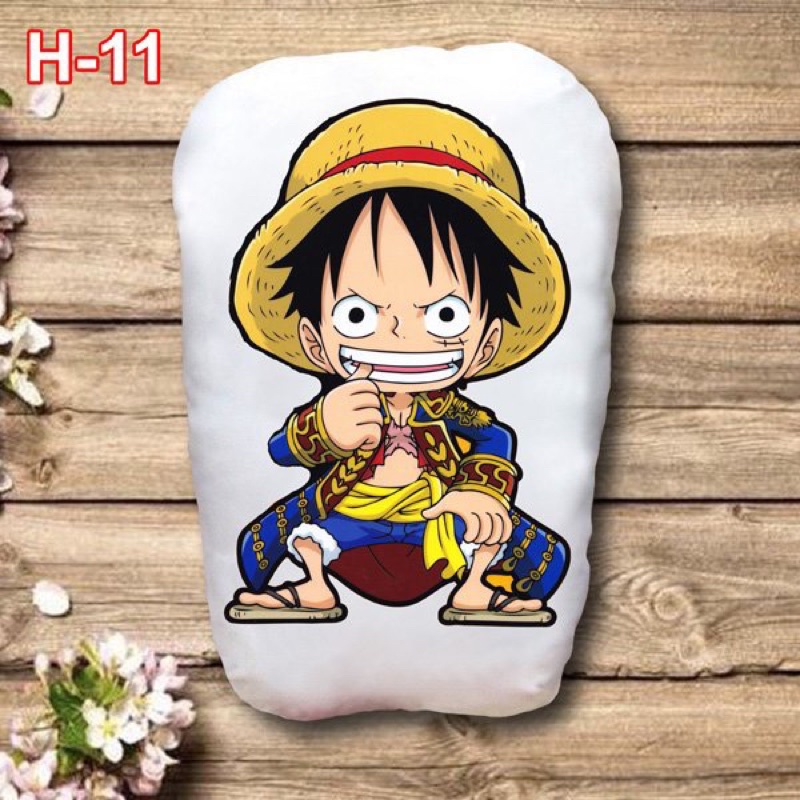 Gấu ôm one piece 2 mặt ảnh / Gối ngủ anime one piece