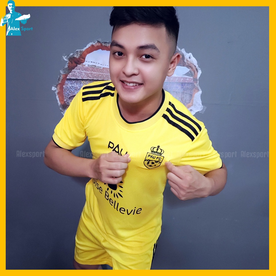Bộ Quần Áo Bóng Đá CLB PAU FC Quang Hải SPF Màu Vàng - Alex Sport