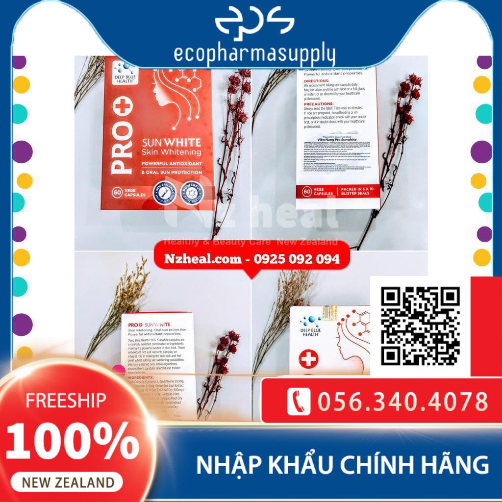 Chống nắng Deep Blue Health Pro Sun White New Zealand 60 viên | BigBuy360 - bigbuy360.vn