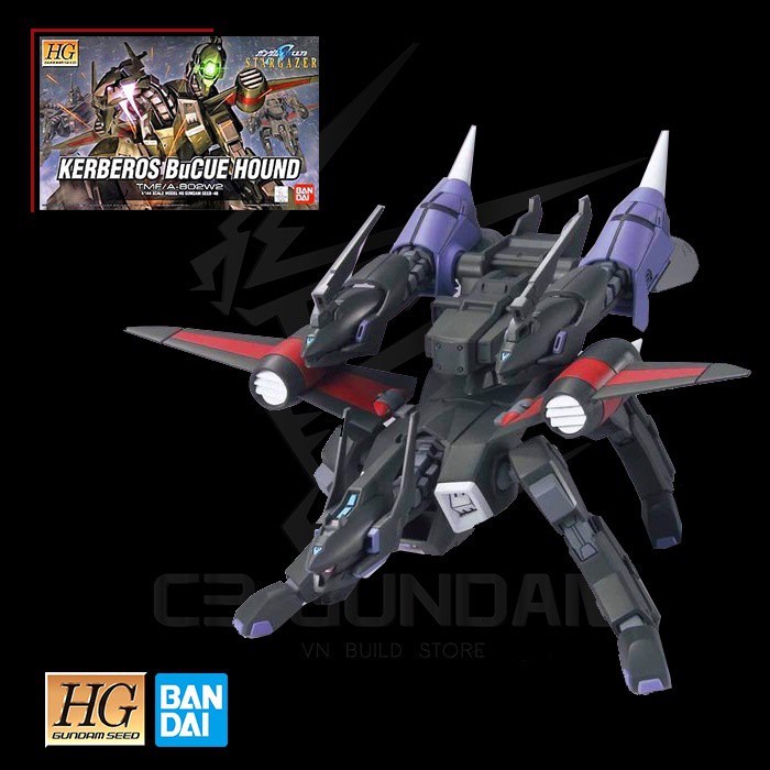 [BANDAI] MÔ HÌNH LẮP RÁP GUNDAM HG 1/144 TMF/A-802W2 KERBEROS BUCUE HOUND HGSEED GUNPLA CHÍNH HÃNG NHẬT BẢN