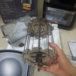 Nồi chiên không dầu TOMOKO Nhật Bản DUNG TÍCH SIÊU LỚN 12L Màn hình CẢM ỨNG, Lồng quay, Tầng nướng - BH 12 THÁNG