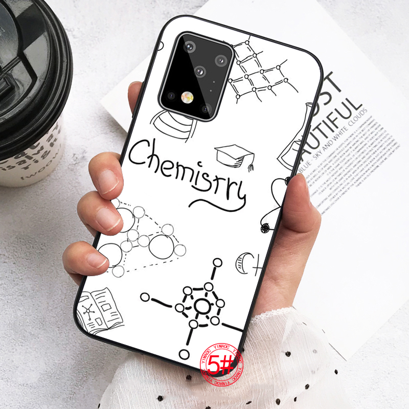 Ốp điện thoại dẻo họa tiết hình vẽ hóa học cho Samsung A81 A91 A02S A31 A42 A2 Core J7 Prime Duo J730 146B