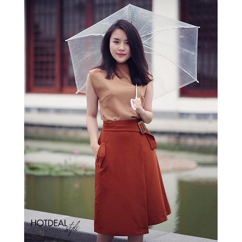 ❣️FREESHIP❣️Chân Váy Chữ A Phối Túi
