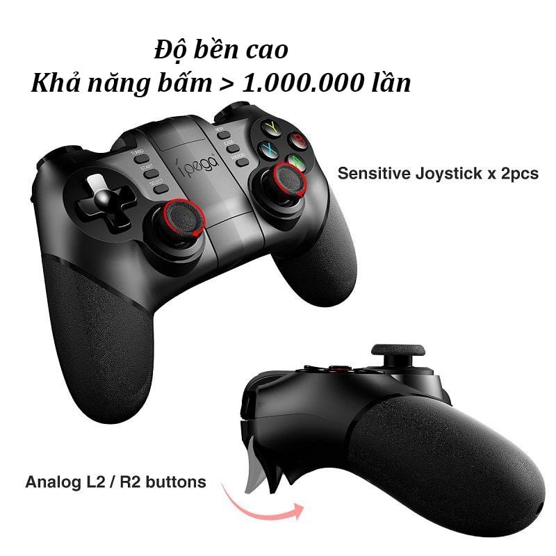 “Chính Hãng”iPega PG-9077 Hỗ trợ chơi trên laptop, pc, android, android box