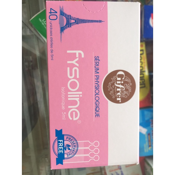 Nước muối sinh lý Fysoline hộp 40 ống