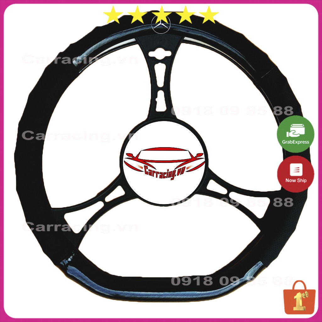 Bọc Vô Lăng Ô Tô CARRACING Chính Hãng Bọc Da Ốp vô lăng - Kiểu Dáng Thể Thao - Cảm Giác Lái Rất Sướng | BigBuy360 - bigbuy360.vn