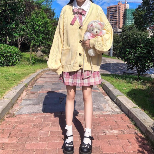 [Order 7-10 ngày] Áo cardigan nữ sinh phong cách Hàn Quốc Nhật Bản( Kèm ảnh thật)