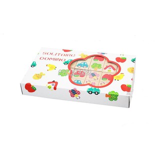 Bộ Domino tìm cặp giống nhau Domino solitaire 28 thanh gỗ