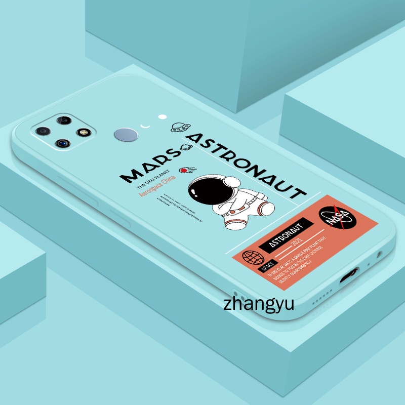 ốp lưng Realme C25 C25S C12 C25Y C25S C21 C15 NASA silicone phi hành gia điện thoại trường hợp mềm t