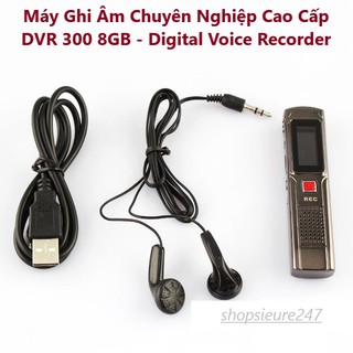 Máy ghi âm cao cấp dvr 300 bộ nhớ trong 8gb azone fullbox