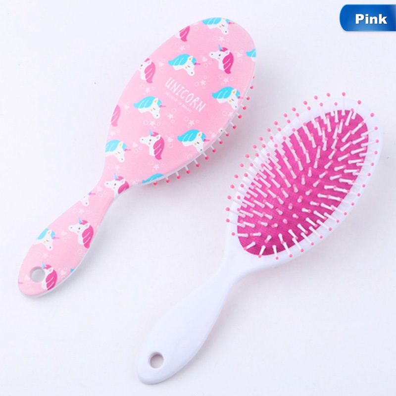 1 lược chải tóc mát xa da đầu hình kỳ lân dễ thương