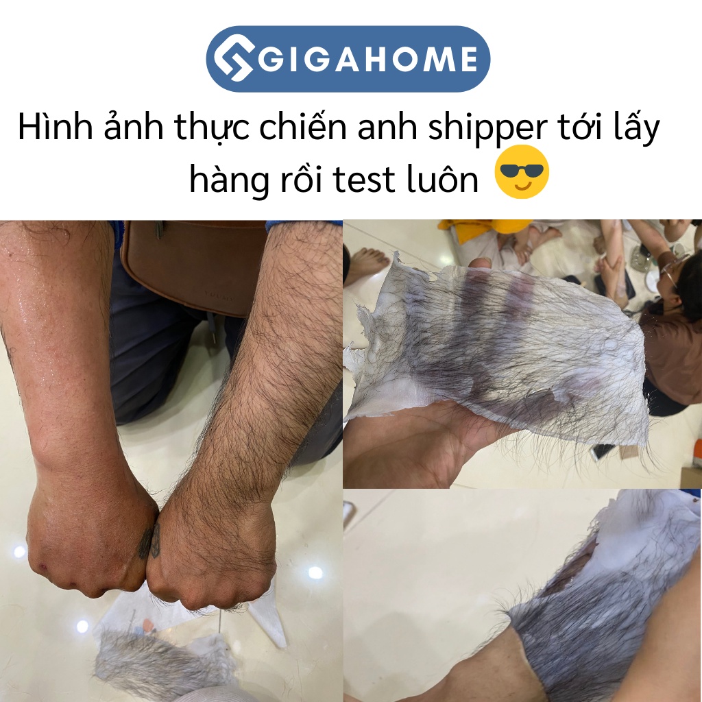 Sáp Wax Lông Nhũ Ánh Tím GIGAHOME Cao Cấp, Siêu Bám Lông 100g 1010