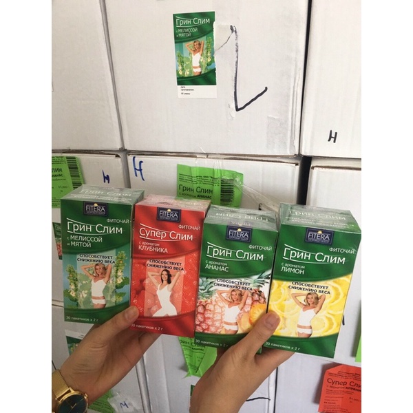 Trà túi lọc hoa quả fitera nga