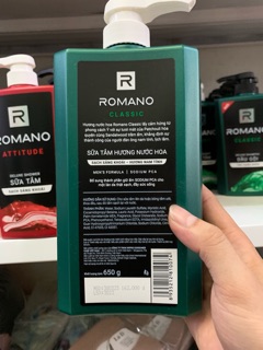 Sữa tắm ROMANO 650 có 3 màu