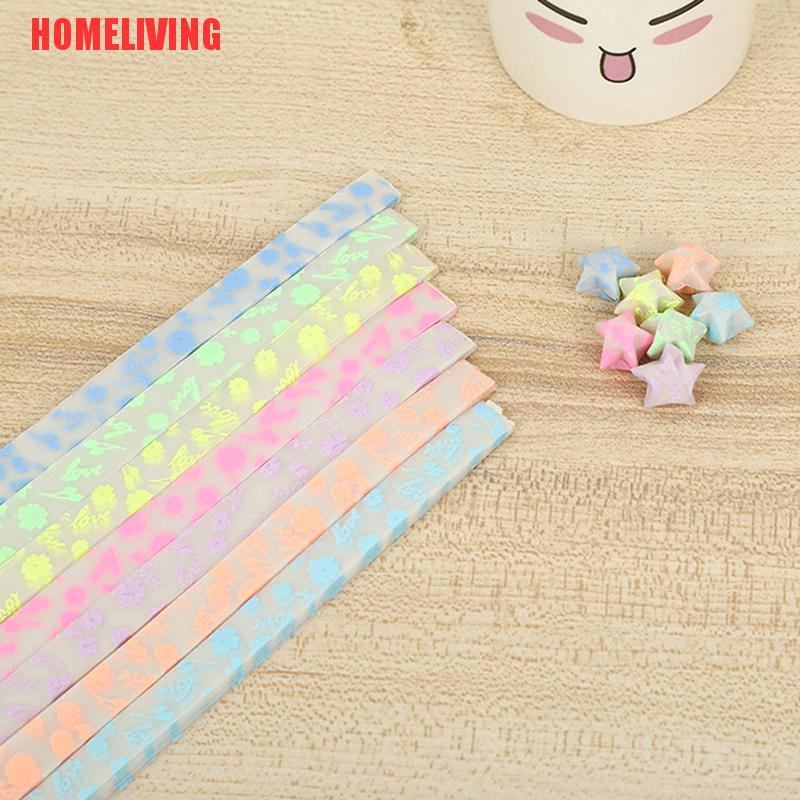 Bộ 210 Dải Giấy Xếp Ngôi Sao May Mắn Dạ Quang