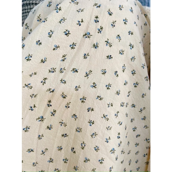 vải thô cara mẫu mới vintage 100% cotton may đồ bộ dài tay mùa hè thu