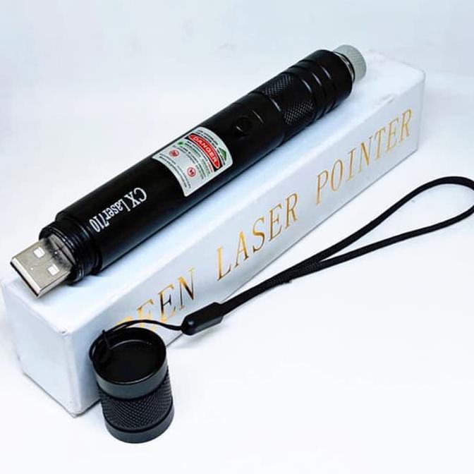 Bút Chiếu Tia Laser Xanh Lá / Xanh Lá / Đen Có Thể Sạc Lại Usb