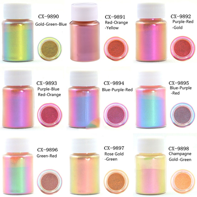 Alia Mirror Resin Pigment Pearlescent Epoxy Resin Magic Discolor Powder