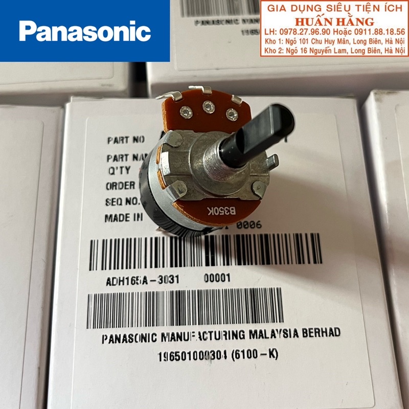Phụ kiện chính hãng Biến trở chỉnh nhiệt máy tắm nóng Panasonic B350K 350kΩ