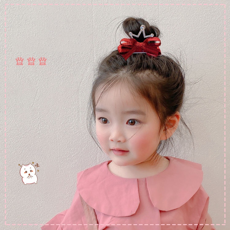 Kẹp Tóc Hình Vương Miện Công Chúa Cho Bé Gái