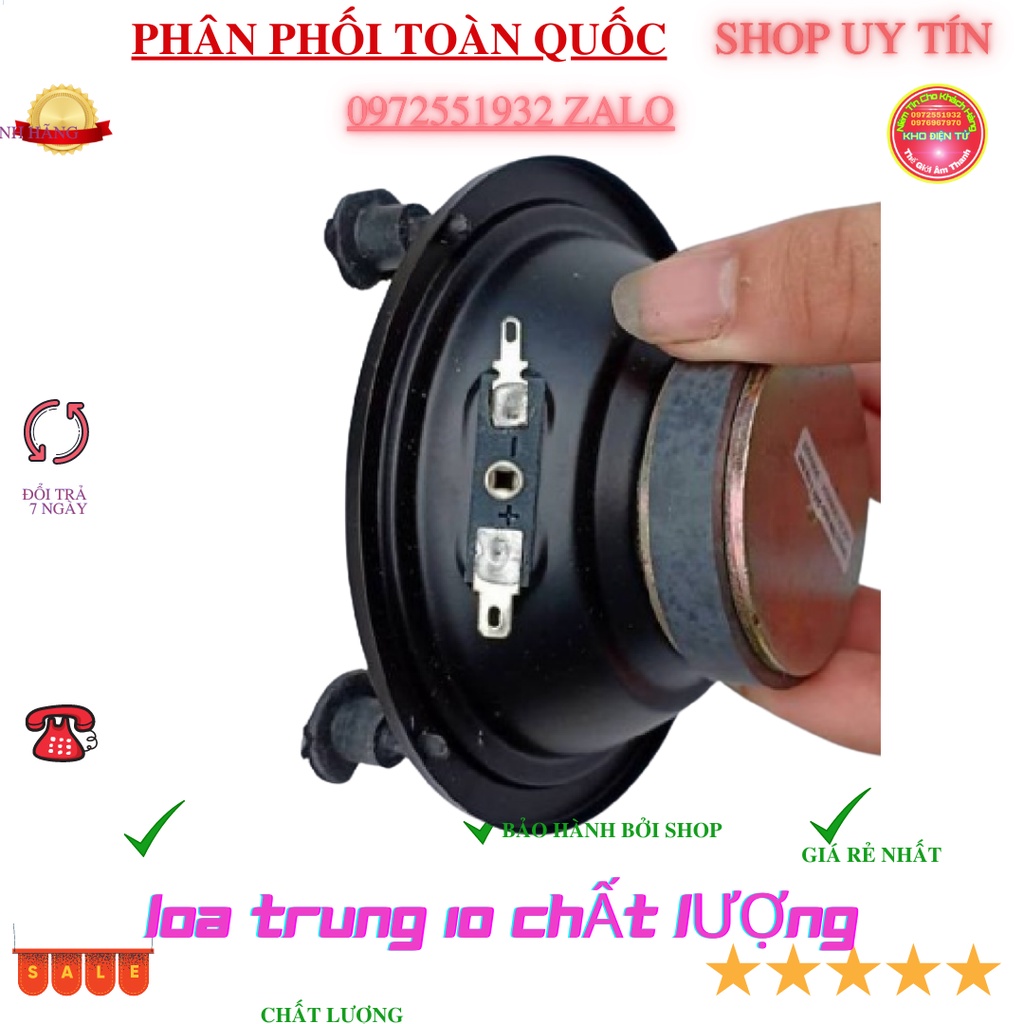 Củ loa trung 10cm kín hậu toàn vành 11.5cm công suất 100w