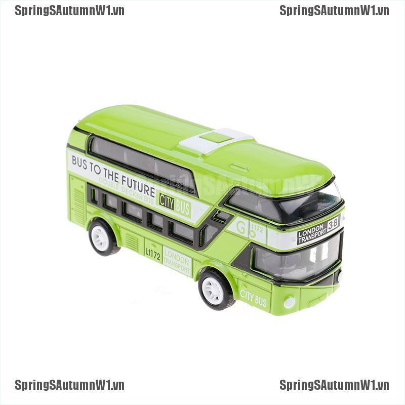 1 Quà tặng đồ chơi hình xe buýt 2 tầng của London chất liệu kim loại tỷ lệ 1:43