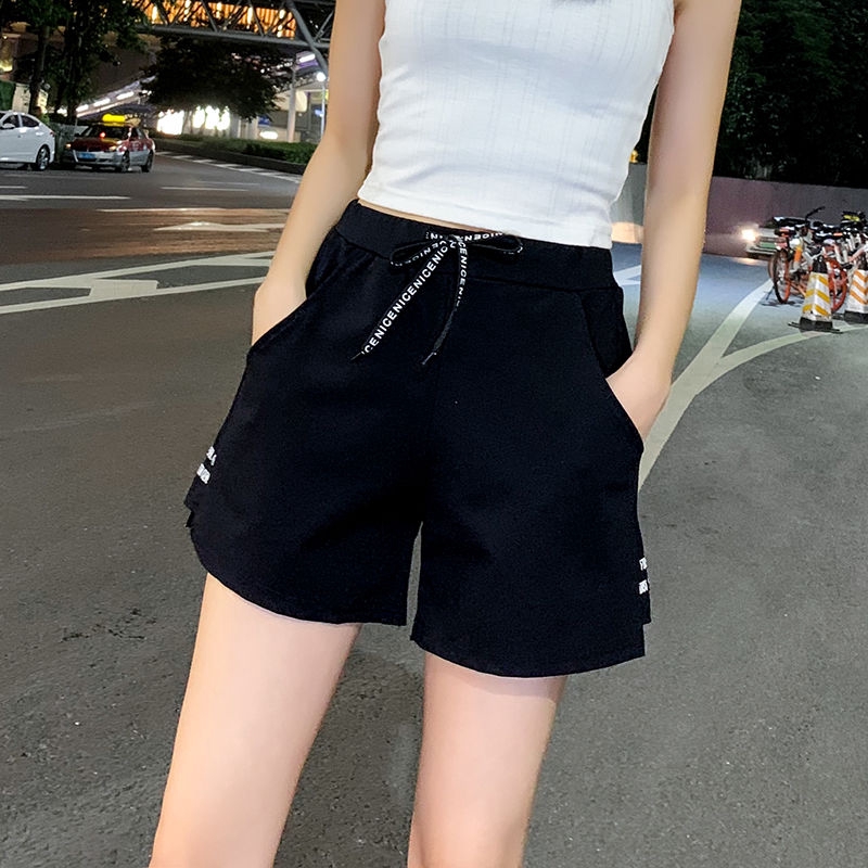 Sportswear Shorts Sooc Pipe Simple Sportswear High Waist Plus Size A Word Linen Wide Leg
