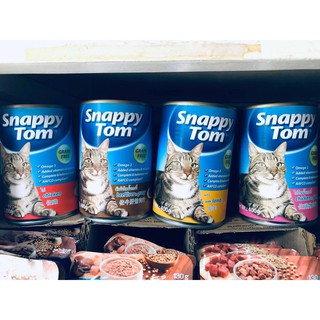 Pate Dinh Dưỡng Dạng Lon SNAPPY TOM 400gr Cho Mèo - Hàng Thái Lan - Có 4 Vị
