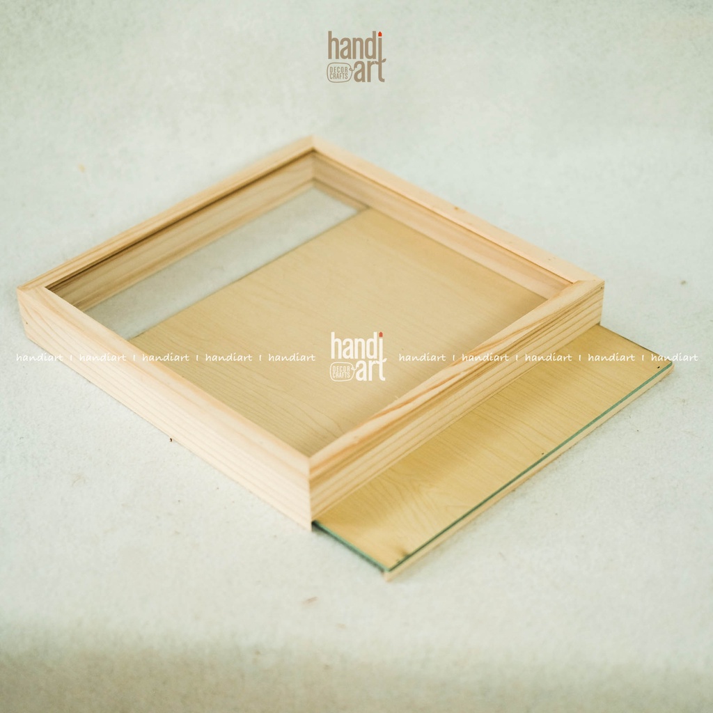 Hộp gỗ trang trí, Khung hộp đèn 3D, tranh hộp 30x30cm
