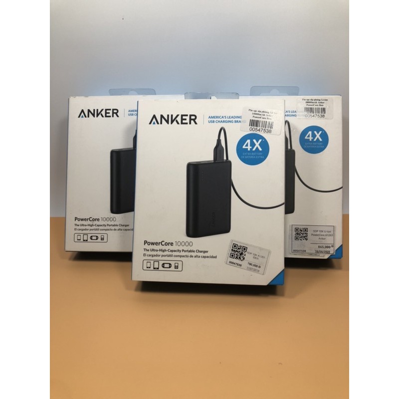 Sạc dự phòng Anker A1263, Dung lượng 10000 mah, Hàng chính hãng